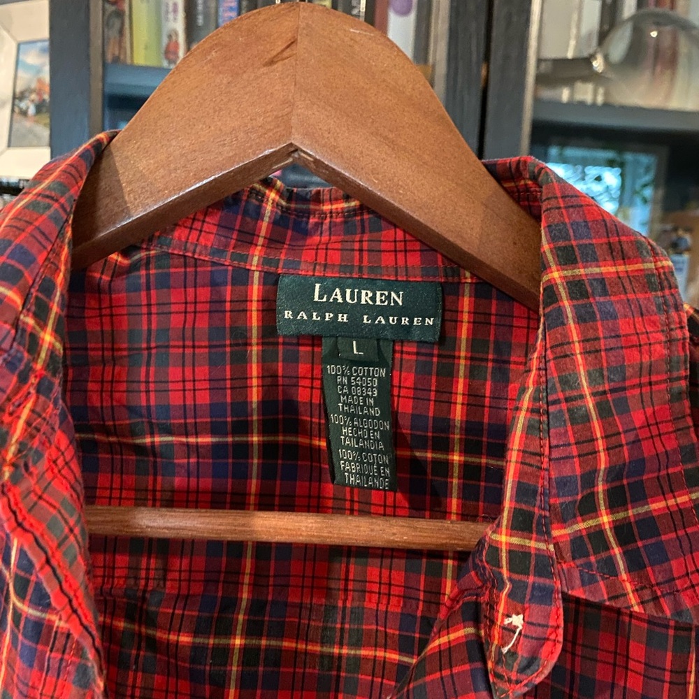 Ralph Lauren woven plaid shirt